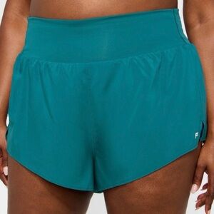 Fabletics Green Abyss Sun Chaser Short 3" Inseam Athletic Shorts Size XL